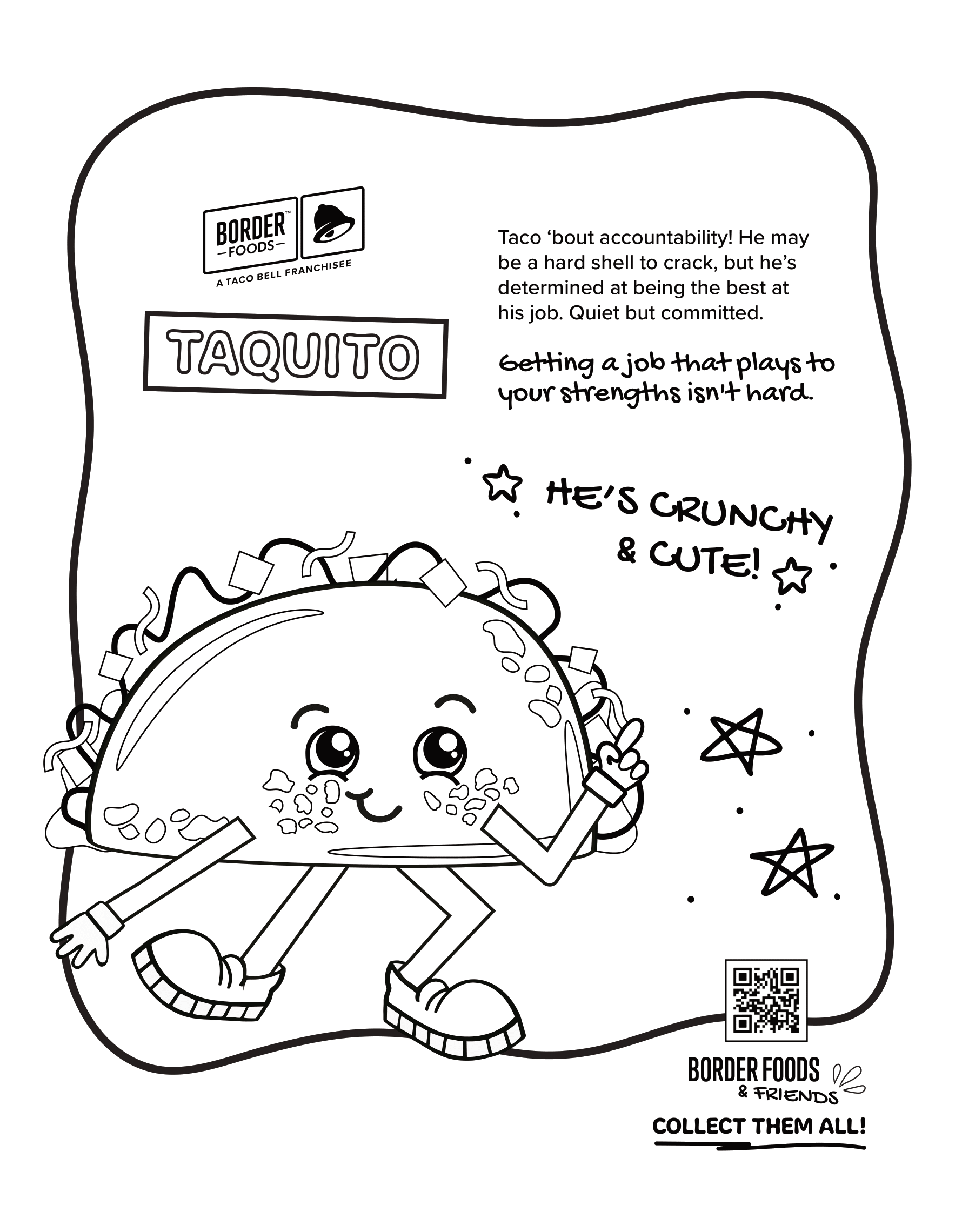 Taquito coloring sheet