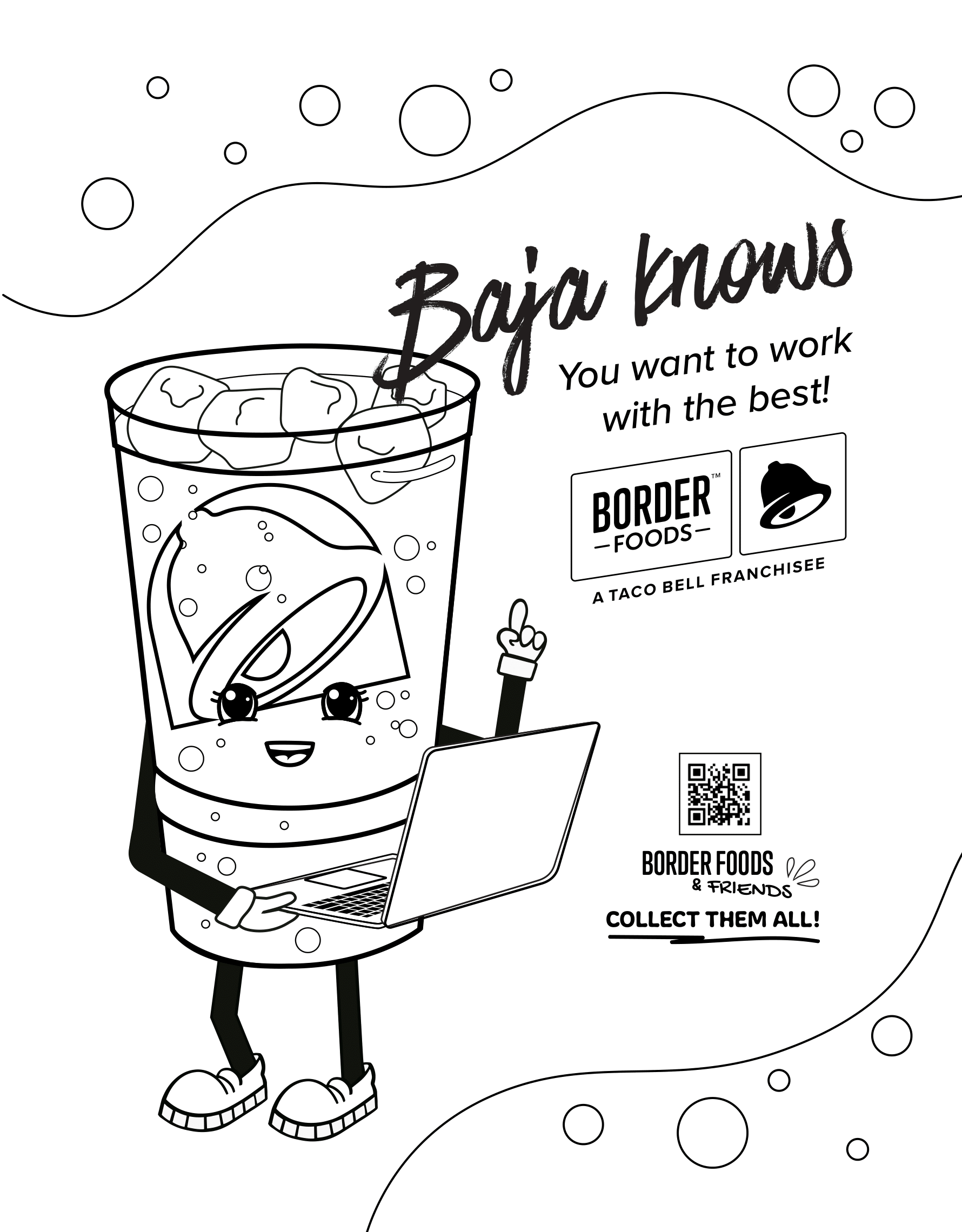 Baja coloring sheet