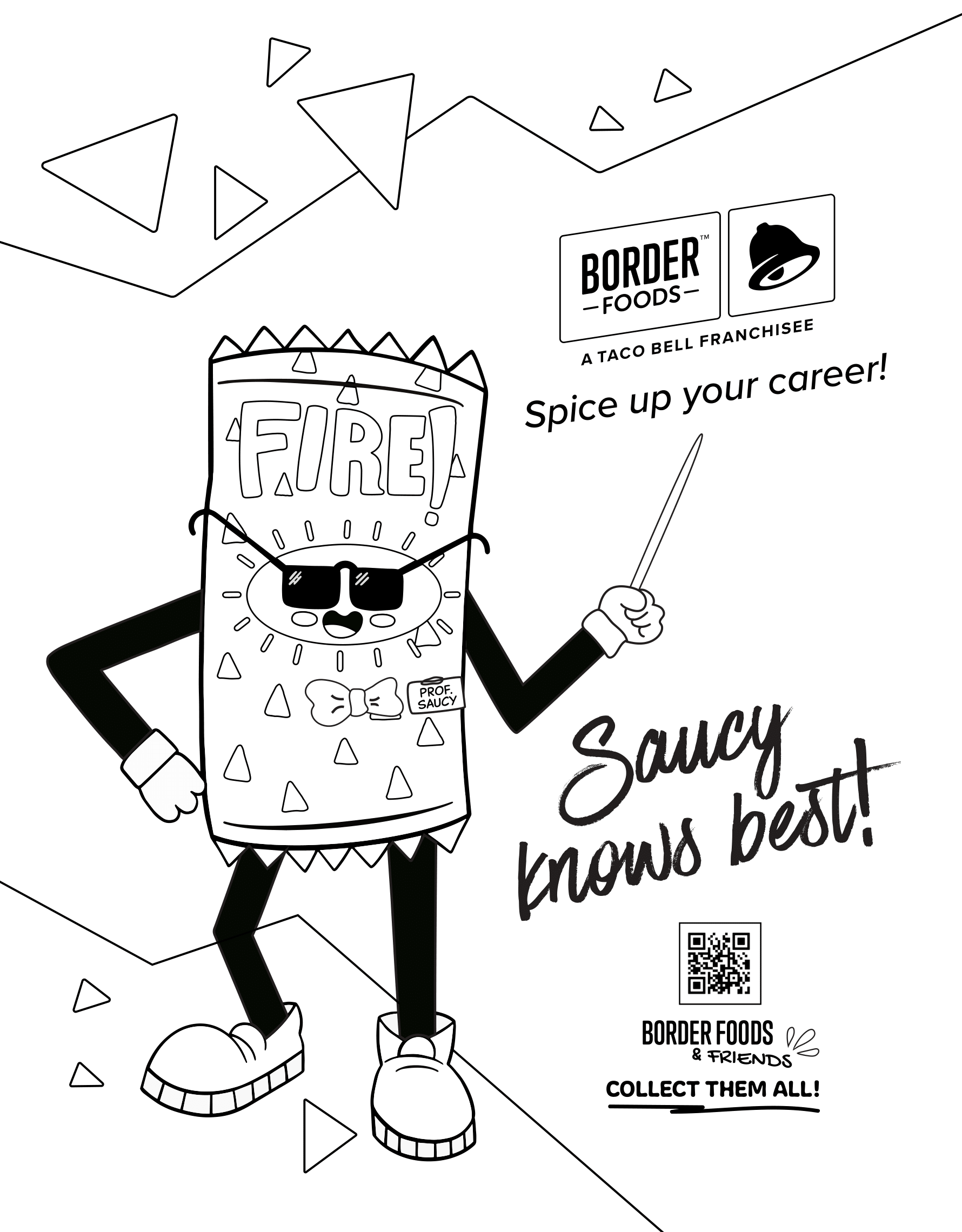 Saucy coloring sheet
